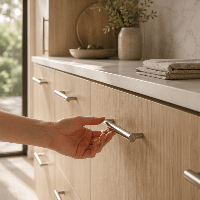 Cabinet Modern Steel Pull