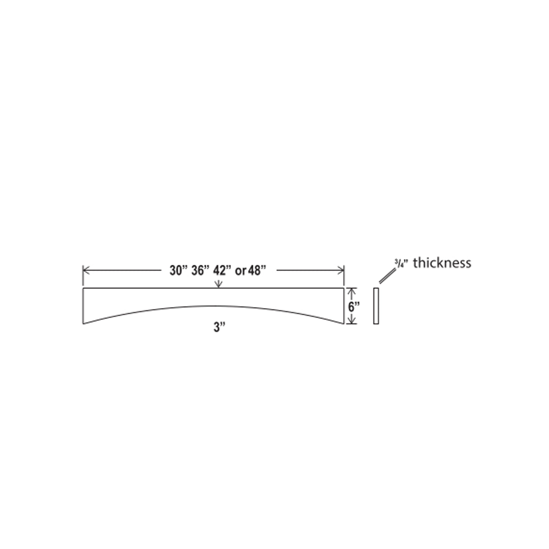 Arched Valance Prestige Shaker