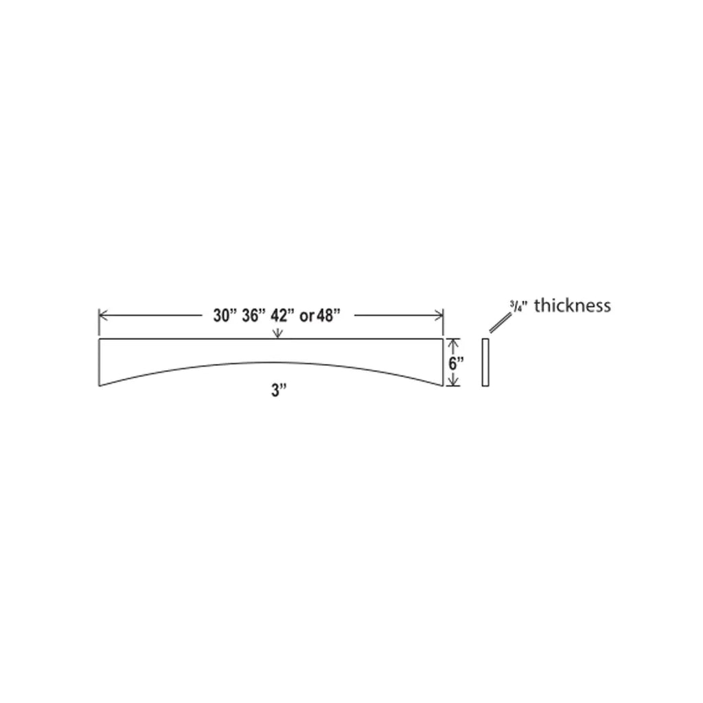 Arched Valance Prestige Shaker